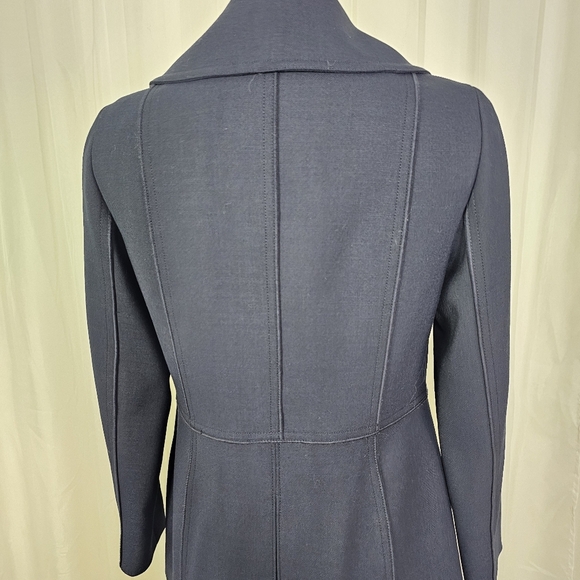 W By Worth Navy Double-Breasted Jacket Size 8 - Picture 7 of 10